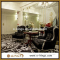 Hotel lobby furniture, luxury european style leisure chair and table